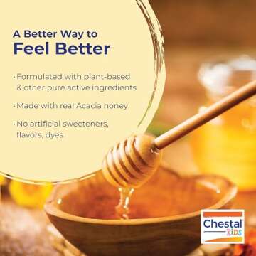 Boiron Chestal Honey Children's Cough Syrup for Nasal and Chest Congestion, Runny Nose, and Sore Throat Relief - 6.7 Fl oz