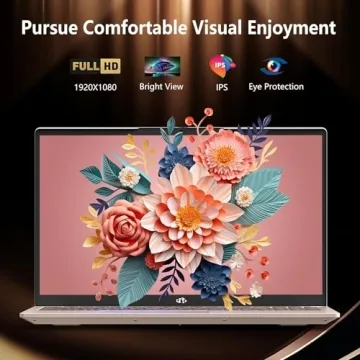 NIMO 15.6 FHD Student Laptop, 16GB RAM, 1TB SSD, Intel Pentium Quad-Core N100(Beat to i3-1115G4, Up to 3.4GHz), 2 Years Warranty, Backlit Keyboard, Fingerprint, Win 11, Rose Gold