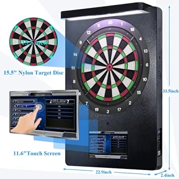 Willdarts Electronic Dart Board with Touch Screen and Global Network