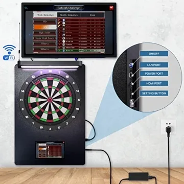 Willdarts Electronic Dart Board with Touch Screen and Global Network