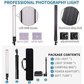 GIJUANRING LED Photography Light for Professional Use