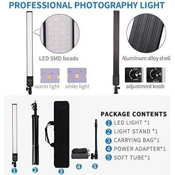 GIJUANRING LED Photography Light for Professional Use