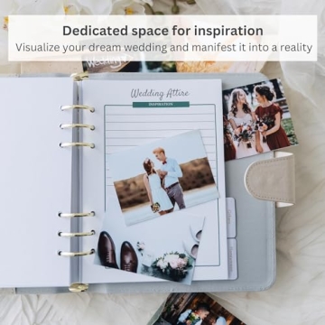Linen Wedding Planning Book - Elegant Organizer for Couples