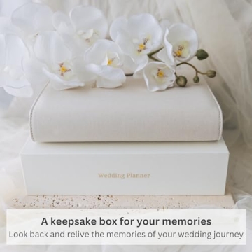 Linen Wedding Planning Book - Elegant Organizer for Couples