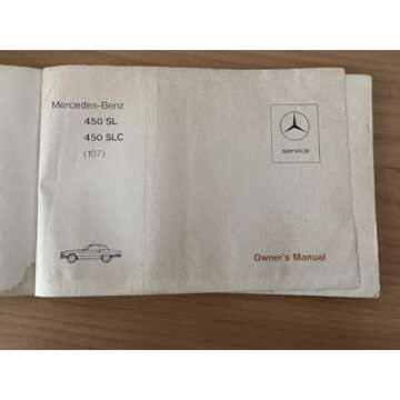 1974-1976 Mercedes 450 SL/SLC Owners Manual – New Factory Reprint