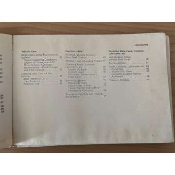 Mercedes 450 SL/SLC Owners Manual Reprint 1974-1976