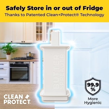 Mess-free Butter Spreader 2Pk Holds Twice the Butter for Corn Cobs, Bread, Waffles, Pancakes. Best Holder for all Butter Stick Sizes. Dishwasher Safe BPA-free Material W/Cap for Fresh Storage