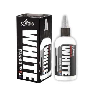 Allegory Tattoo Ink – White, Premium White Tattoo Ink, Perfect for Mixing, Shading and Highlightin...