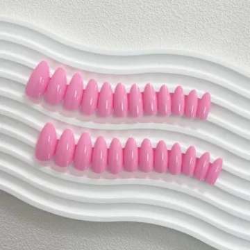 Glossy Pink Press On Nails for Women and Girls Daily Wear