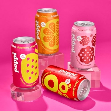 POPPI Sparkling Prebiotic Soda Variety 12 Pack