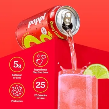 POPPI Sparkling Prebiotic Soda Variety 12 Pack