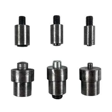 QWORK - Hand Press Heavy Duty Eyelet Grommet Machine Punch Tool Kit with 3 Dies and 1500 Pcs Silver Grommets