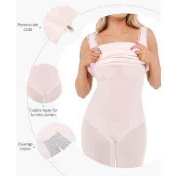 Popilush Shapewear Tank Dress Summer Maxi Dresses for Women Square Neck Lace Trim Going Out Vacation...