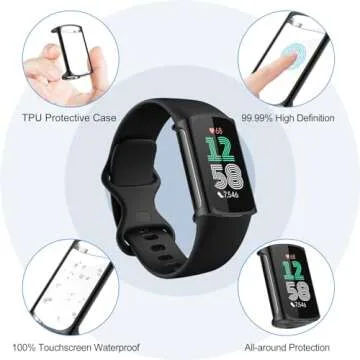 NANW Screen Protector for Charge 5 and 6 - Rugged & Stylish