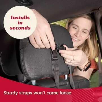 Lusso Gear Baby Backseat Mirror for Car. Largest and Most Stable Mirror with Premium Matte Finish, Crystal Clear View of Infant in Rear Facing Car Seat - Secure and Shatterproof (Tan)