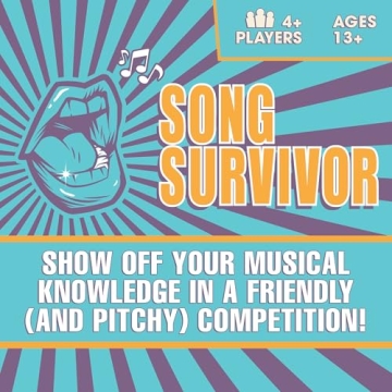 Song Survivor: Ultimate Music Party Card Game for Ages 13+
