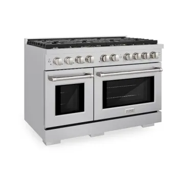 ZLINE 48" Dual Fuel Range with 8 Brass Burners