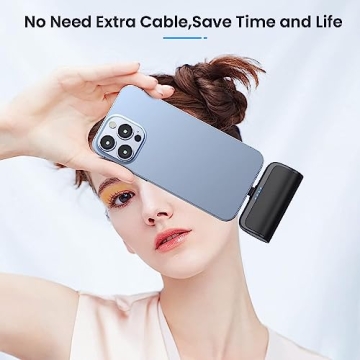 2 Pack Mini Portable Charger for iPhone Fast Charging