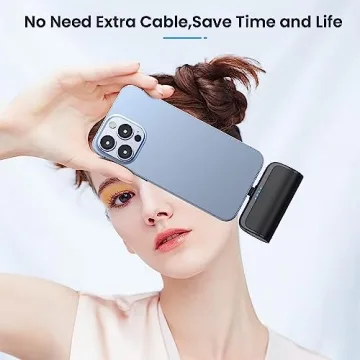 2 Pack Mini Portable Charger for iPhone Fast Charging