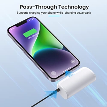 2 Pack Mini Portable Charger for iPhone Fast Charging
