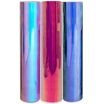 Styletech Opal Holographic Vinyl Sheets 12" x 12" | Craft Vinyl Adhesive Bundle | Cricut Expression ...