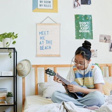 LUVADIAN Blue Beach Wall Decor Coastal Aesthetic Poster