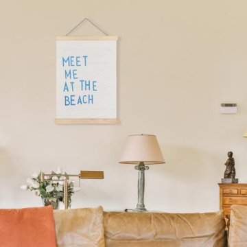 LUVADIAN Blue Beach Wall Decor Coastal Aesthetic Poster