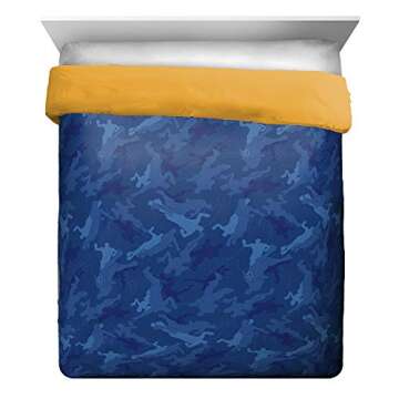 Jay Franco Fortnite Emote Camo 5 Piece Queen Bed Set - Includes Comforter & Sheet Set - Super Soft Fade Resistant Microfiber (Official Fortnite Product)