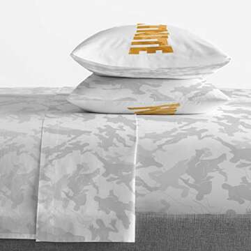 Jay Franco Fortnite Emote Camo 5 Piece Queen Bed Set - Includes Comforter & Sheet Set - Super Soft Fade Resistant Microfiber (Official Fortnite Product)