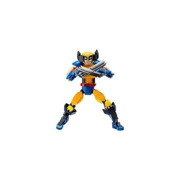 LEGO Marvel Wolverine Construction Figure 76257 Buildable Marvel Action Figure, Fully Jointed Marvel Collectible with 6 Claw Elements for Play and Display, X-Men Super Hero Gift for Kids Ages 8-12