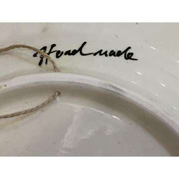 IstanbulArtWorkshop 12'' Handmade Decorative Ceramic Plate For Wall Decor,Turkish Ceramic Plate,Decorative Wall Hanging Plate,Ceramic Wall Plate,Wall Art