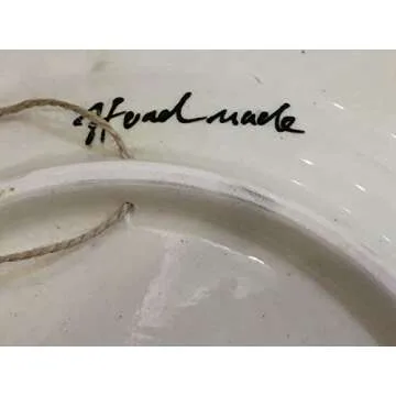 IstanbulArtWorkshop 12'' Handmade Decorative Ceramic Plate For Wall Decor,Turkish Ceramic Plate,Decorative Wall Hanging Plate,Ceramic Wall Plate,Wall Art