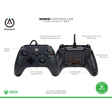 PowerA Wired Controller for Xbox Series X|S - Affordable Precision