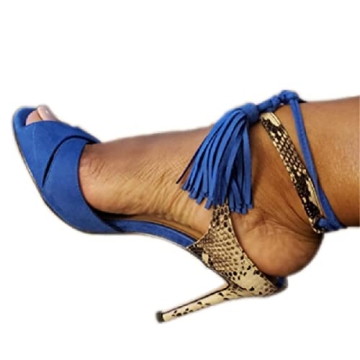 Stylish LLADYY Women's High Heel Dress Sandals - Chic Tassel