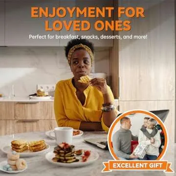 Baker's Friend 4 in 1 Mini Waffle Maker with Removable Plates, A Set of Mini Pancake Maker, Mini Donut Maker, Mini Heart Shape Waffle Maker and Small Waffle Maker, Compact Size, Recipe Included