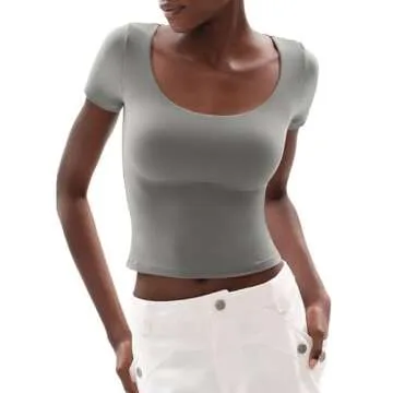 Stylish PUMIEY Women's Scoop Neck T-shirt for Every Occasion