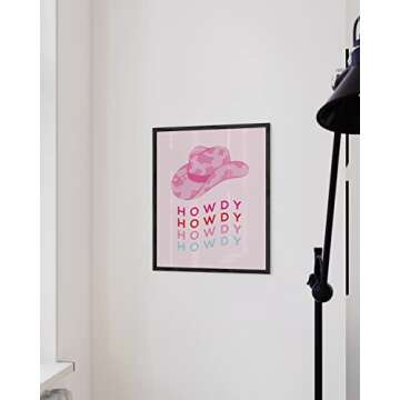 HAUS AND HUES Pink Posters Preppy Posters - Pink Posters for Room Aesthetic Preppy Paintings Dorm Wall Art for College Girls Cute Preppy Wall Decor VSCO Posters Pink Pictures UNFRAMED 12" x 16"