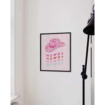 HAUS AND HUES Pink Posters Preppy Posters - Pink Posters for Room Aesthetic Preppy Paintings Dorm Wall Art for College Girls Cute Preppy Wall Decor VSCO Posters Pink Pictures UNFRAMED 12" x 16"