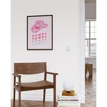 HAUS AND HUES Pink Posters Preppy Posters - Pink Posters for Room Aesthetic Preppy Paintings Dorm Wall Art for College Girls Cute Preppy Wall Decor VSCO Posters Pink Pictures UNFRAMED 12" x 16"