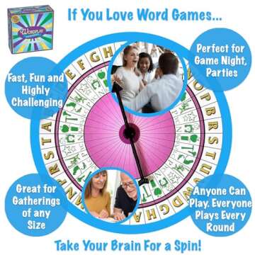 Wordplay – The Ultimate Fast-Paced Word Challenge Board Game for Family & Friends – Adult & Fami...