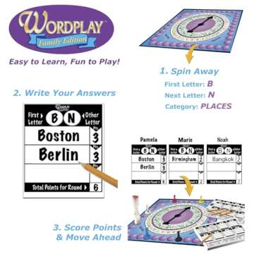 Wordplay – The Ultimate Fast-Paced Word Challenge Board Game for Family & Friends – Adult & Family Game Night Fun