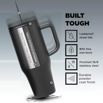 IRON FLASK Insulated Mug Leak-Proof Hot Cold Drink Travel