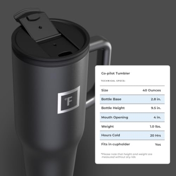 IRON FLASK Insulated Mug Leak-Proof Hot Cold Drink Travel