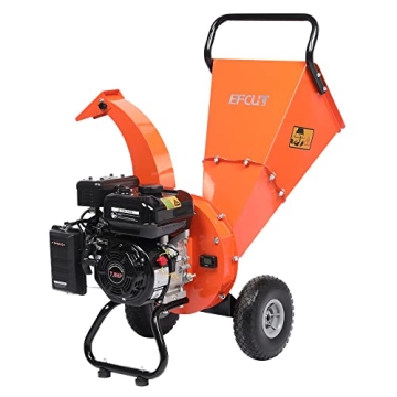 EFCUT C30 Mini Wood Chipper Shredder Mulcher Heavy Duty 7 HP 212cc Gas Powered Engine 3" Inch Max Wo...
