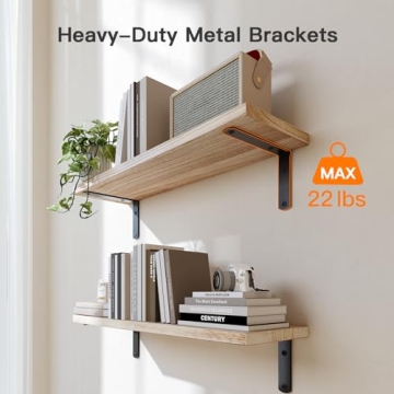 Amada Floating Bathroom Shelves with Storage Basket