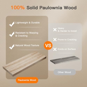 Amada Floating Bathroom Shelves with Storage Basket