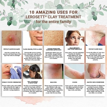 Vegan Acne Clay Mask for Oily Skin - LEROSETT