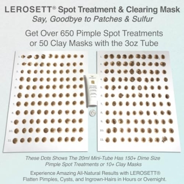 Vegan Acne Clay Mask for Oily Skin - LEROSETT