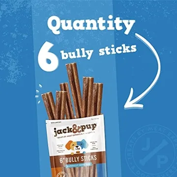 Jack & Pup Jumbo Bully Sticks for Aggressive Chewers