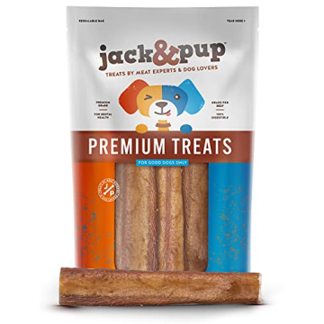 Jack & Pup Jumbo Bully Sticks for Aggressive Chewers
